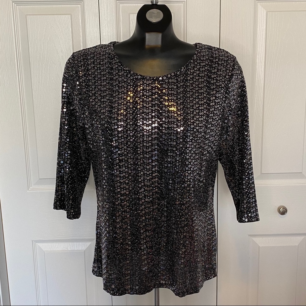 Mandee Metallic Blouse Women’s Size Large